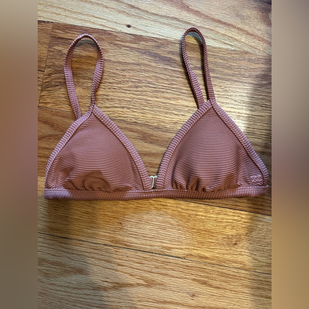 BILLABONG ribbed triangle bikini top
